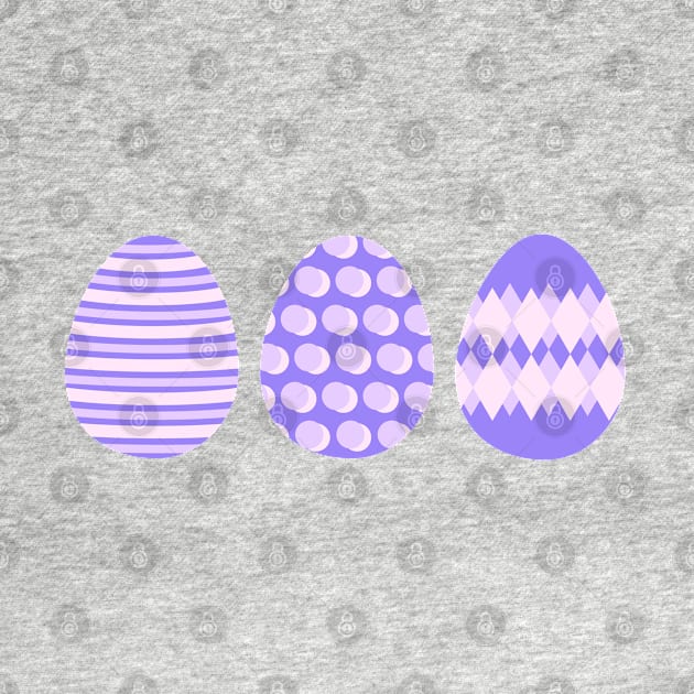 Eggspert Easter Eggs - Decorated Eggs in Purple by skauff